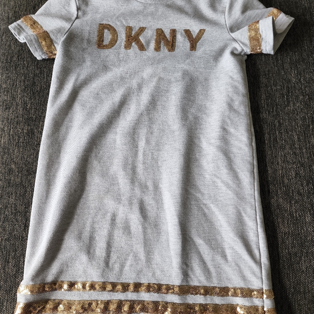 Girl's DKNY sweatshirt dress, size M (8-10)
